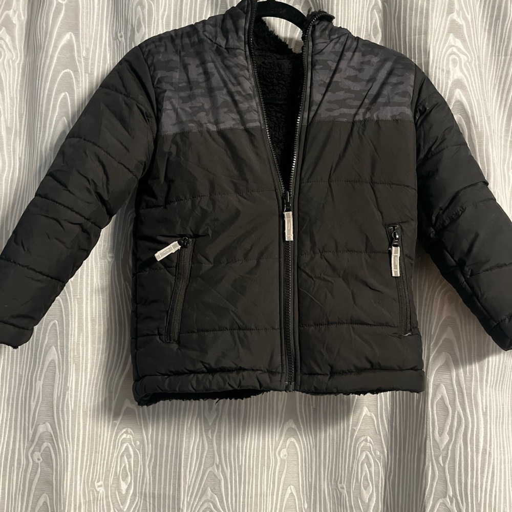 Kids Black Puffer Jacket